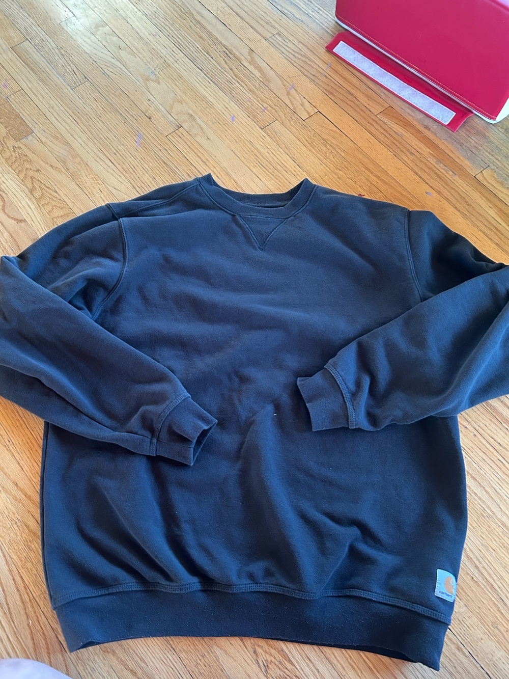 Carhartt Men's Black Crewneck Pullover Sweatshirt